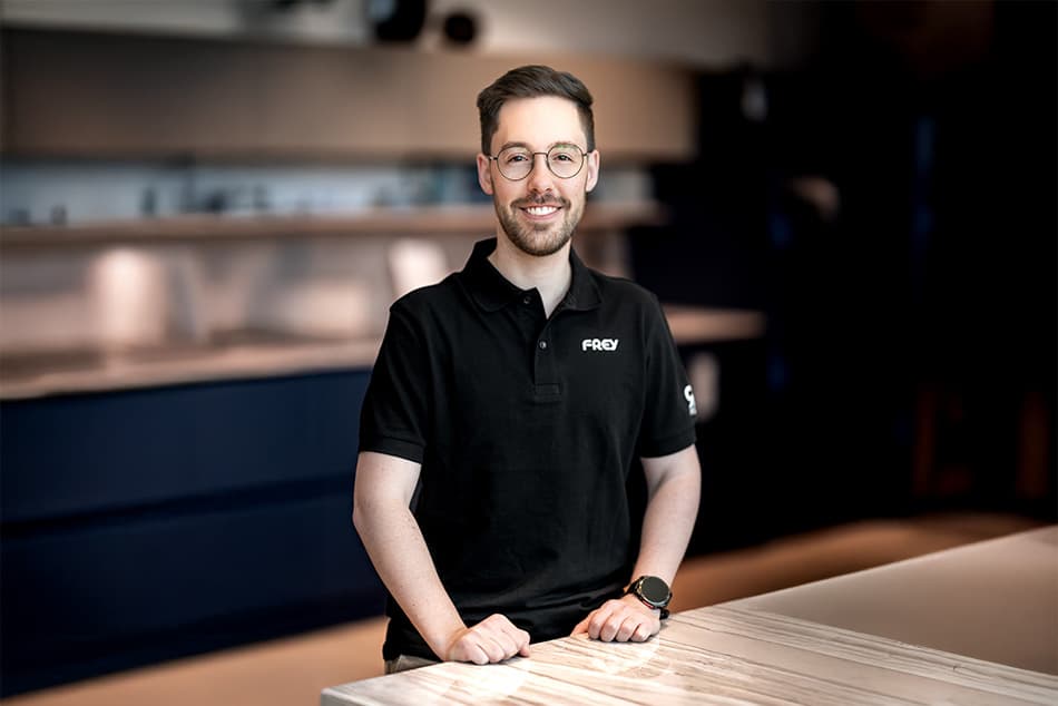 Portrait de Jan-Michael Strauß, conseiller cuisine chez Frey
