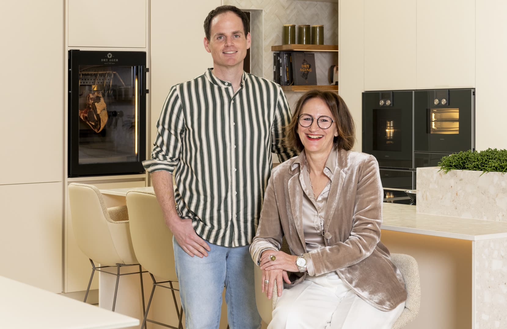 Les concepteurs de la cuisine : Claudia Frey et Jürgen Herty