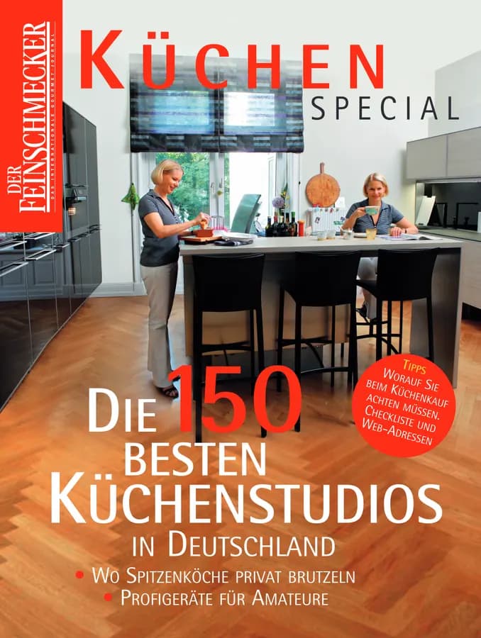 Couverture du Feinschmecker Küchen Special 2009 : « Die 150 besten Küchenstudios in Deutschland »